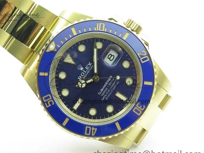 MiroTime 0506 Submariner 41mm 126618 LB YG BP Maker Best Edition Blue Dial on YG Bracelet DailyWear 2572